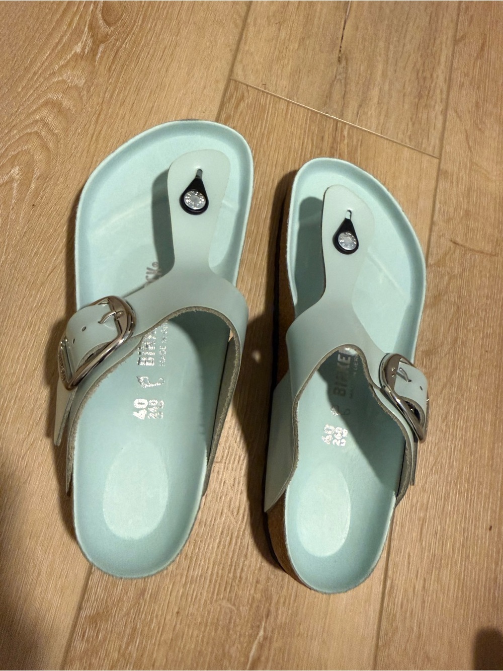 Birkenstock Gizeh Big Buckle Sandals – Mint Green